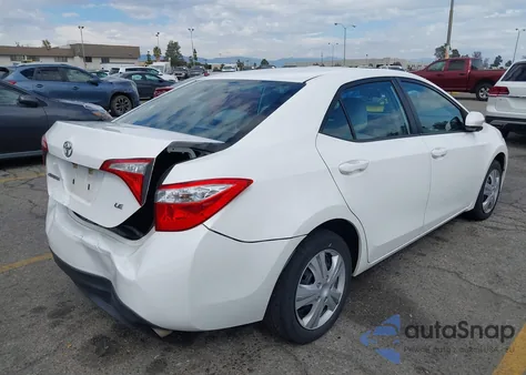 2016 Toyota Corolla Le from USA, damaged, VIN 5YFBURHE9GP469136